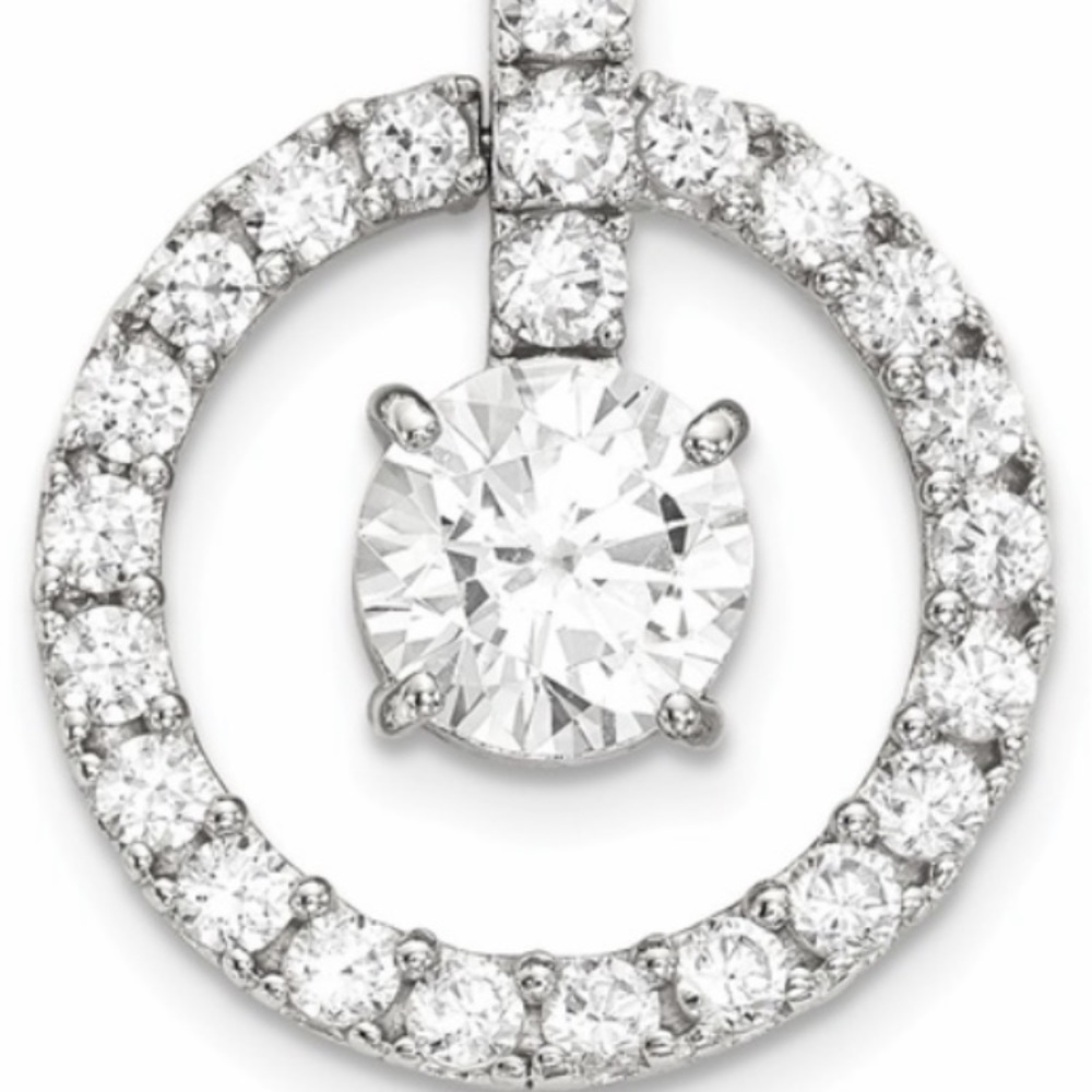 Solid 10k Tiara Collection White Gold Polished